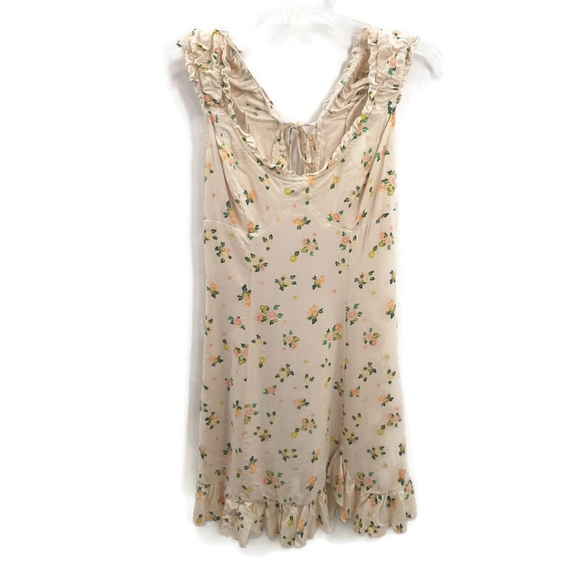 Free People NEW Like A Lady Citrus Floral Mini Dress Small - Picture 6 of 14